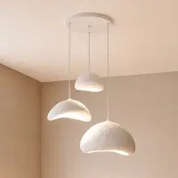 Opviq Hänglampa LUNA , dimbar, Vitt / opal, Vardagsrum / matsal, Syntetmaterial, Modern, Pendellampa