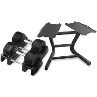 JTC Justerbara hantlar PRO med ställ *Bäst i test 2026*, 2 x 4-32.5 kg