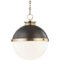 Hudson Valley Lighting Latham taklampa antik mässing/brons
