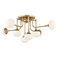 Hudson Valley Lighting Fleming taklampa antik mässing