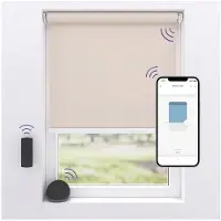 MotionBlinds trådlös elektrisk blackout-roller 100x190 cm – Sand