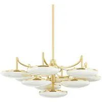 Hudson Valley Lighting Bregman takkrona antik mässing