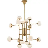 Hudson Valley Lighting Fleming takkrona antik mässing