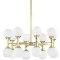 Hudson Valley Lighting Astoria takkrona antik mässing