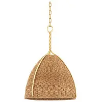 Hudson Valley Lighting Woodlawn taklampa vintage guld