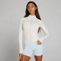 Myprotein MP Sömlös jacka Tempo Ultra med heldrackkedja för kvinnor - Mist/Silver - XL