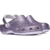 Crocs Sandaler - Classic+ Tjock Glitter - Grape Ice - - 34/35 - Sandal