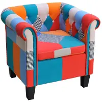 vidaXL Fåtölj Patchwork
