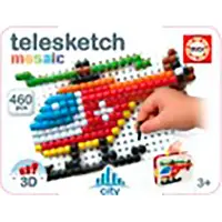 Educa Telesketch Pixel Art City Brädspel