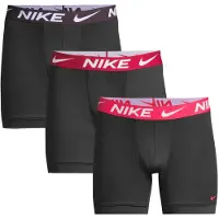Nike Boxershorts Advanced Micro Dri-FIT 3-pack - Svart/Bordeaux/Röd, storlek Small