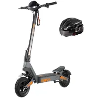 KUKIRIN G2 Elektrisk Scooter Topphastighet 45 km/h Dubbla Skivbromsar 48V 15,6Ah Max Räckvidd 55 km LCD-display 10 Däck Maxbelastning 120 kg Helmet svart