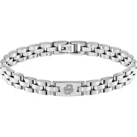 BOSS Stainless-steel cuff with Double B monogram