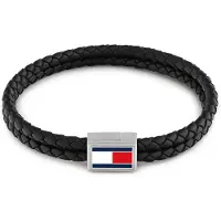 Tommy Hilfiger 3D Flag Leather armband svart 2790755