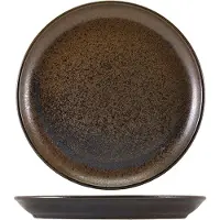 Genware Cinder Black Coupe Tallrik 27,5cm - Terra