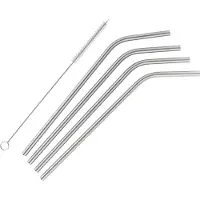 Barprofessional Metallsugrör 6mm - 4 St - Silver