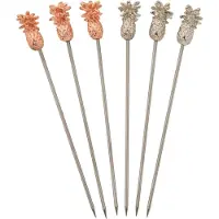 Barprofessional Cocktailpicks Stål Pineapple - 6 St.