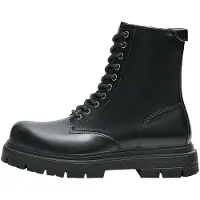 Bershka Boots med snörning svart