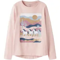 Name it T-shirt 'NKFVIX' ljusblå / guld / rosé / vit