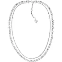Tommy Hilfiger Stainless Steel Double Chain Necklace