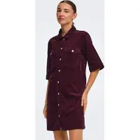 JDY Skjortklänning 'JDYSHIRAZ' aubergine