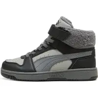 Puma Sneaker 'Rebound Slam Mid Cozy' grå / ljusgrå / svart