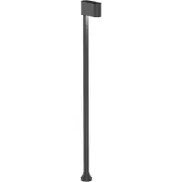 Wever & Ducre WEVER DUCRÉ LED-väglampa Kiosk 1.1 antracit Höjd 65 cm 1.1, dimbar, Svart, Aluminium / grå / zink