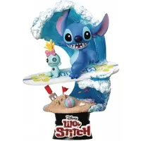 Beast Kingdom Toys Stitch Sommarserie Diorama Pvc D-stage Surf Lilo& Figur 15 Cm