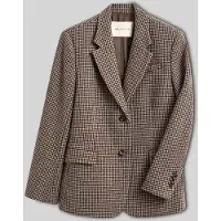 Gant för kvinnor. 4770370 Houndstooth-mönstrade Americanas, taupe, reguljär (38), Klassisk, Polyester