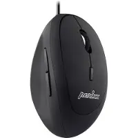 Perixx Perimice-519 Ergonomisk mus USB Optisk Svart 6 Knappar 1600 dpi Ergonomisk