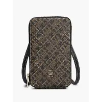 Tommy Hilfiger Hilfiger Icon Print Zip Around Crossbody Pouch