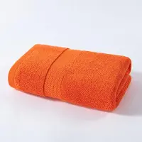 Yiran Furniture Ren Bomull Vuxna Större Handdukar Badhanddukar Enkla Badhanddukar Större Absorberande Ansiktsservetter 50*100CM orange