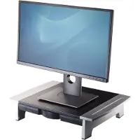 Fellowes 80311 Monitorupphöjning Höjdintervall: 10 till 15 cm Svart, Silver