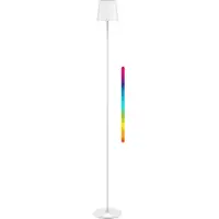 Goobay Trådlös LED-golvlampa, storlek XL, 122 cm, RGBW, vit