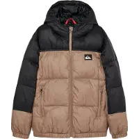 Quiksilver - Cold Days Youth Puffer Jacket Pine Bark för UnisexNylon - Barnstorlek 12 år - Beige