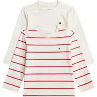 Tommy Hilfiger 2 Pack Stripe Long Sleeve T-Shirts