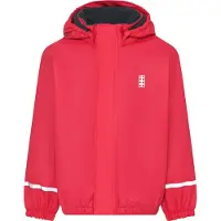 Lego Wear Regnjacka m. Fleece - PU - LW ​​Jeep 708 - Mörk Rosa - - 8 år (128) - Regnjacka
