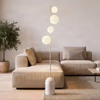 Emibig Golvlampa Etno LP4 LIGHTING, Vitt / opal, Vardagsrum / matsal, Glas, Modern, Golvlampa