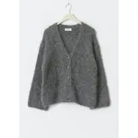 Gina Tricot  - Alpaca blend knitted cardigan - koftor & cardigans - Grå - M - Dam