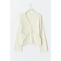 Gina Tricot  - Merino wool knitted cardigan - koftor & cardigans - Vit - L - Dam