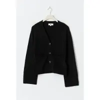 Gina Tricot  - Merino wool knitted cardigan - koftor & cardigans - Svart - S - Dam