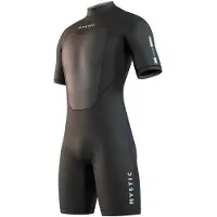 Mystic Brand Flatlock 3/2mm Kortärmad Shorty Med Dragkedja Bak