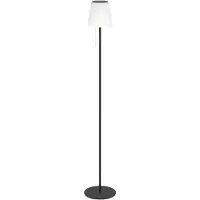 Eglo Solcellsdriven LED-terrasslampa Scordiano-L, svart, höjd 120 cm Scordiano-L, Svart, Metall, Modern