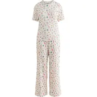 Cath Kidston Pyjamas ecru / guldgul / mörkgrön / rosa