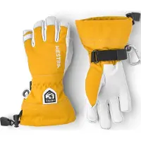 Hestra Army Leather Heli Ski Jr, Skidhandskar, Junior, Gul