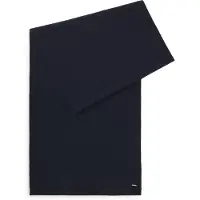 BOSS Cashmere scarf with metallic logo trim
