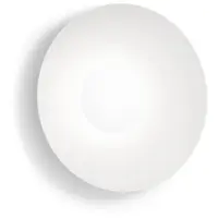 Wever & Ducre Vägglampa Clea 1.0, dimbar, Vitt / opal, Vardagsrum / matsal, Aluminium / grå / zink, Vägglampa, vägglampa inomhus