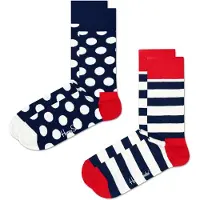 Happy socks Sockor '2-Pack Big Dot Socks' mörkblå