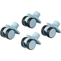 Modu 4x Swirly Wheels - 4-pack - Sky Blue - - One Size - Tumlingdjur