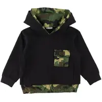 Dolce&Gabbana Hoodie - Återfödd för att leva - Svart/Camouflag - - 8 år (128) - Hoodie