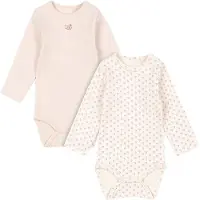 Fanga Fontana Bodies l/ä - Modal - Bello - 2-pack - Blush Mix - - 3 mån - Body L/Ä